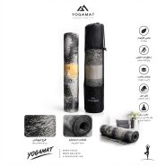 مت یوگا حرفه‌ای YOGAMAT مدل 501 – ضخامت 6 میلی‌متر با طرح ابروبادی (شامل کیف حمل)